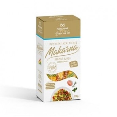 Mayalı Hane Düşük Proteinli Sebzeli Burgu Makarna 250 gr Mayalı Hane Düşük Proteinli Sebzeli Burgu Makarna 250 gr